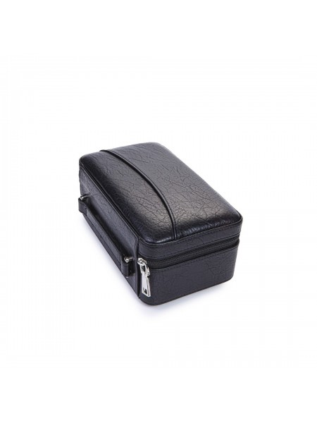 Psh056 Cohiba Çakmak Kesicili Xl Siyah Deri Puro Taşıma Çantası