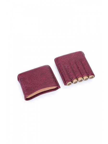 Cohiba Bordo Deri Toscanello Kılıfı