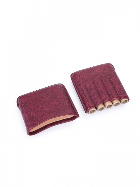 Cohiba Bordo Deri Toscanello Kılıfı