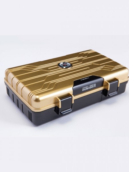 Psh003 Parmida Seyahat Tipi Gold Siyah Humidor Puro Kutusu