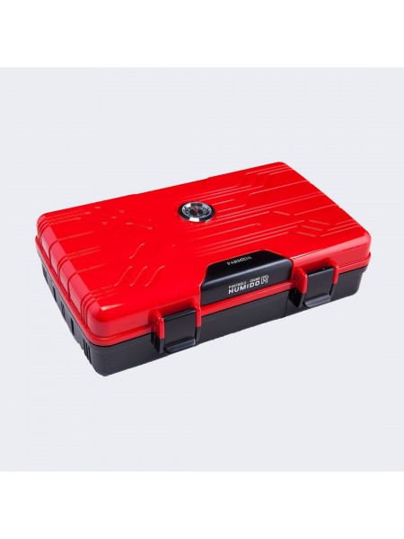 Psh002 Parmida Seyahat Tipi Parlak Kırmızı Humidor Puro Kutusu