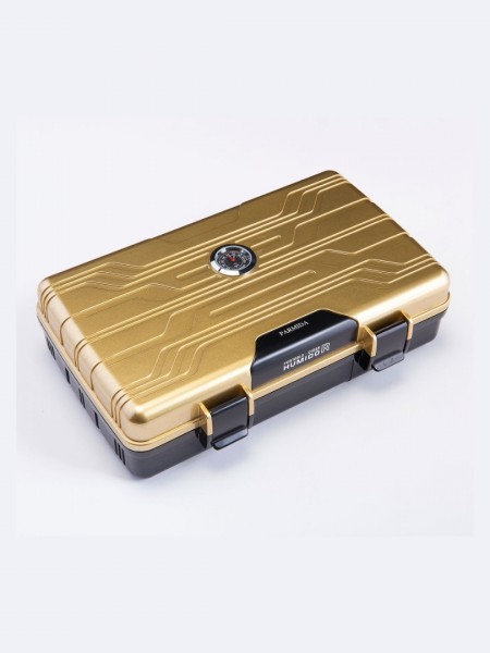 Psh003 Parmida Seyahat Tipi Gold Siyah Humidor Puro Kutusu