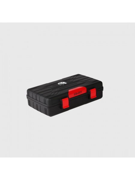 Psh006 Parmida Seyahat Tipi Siyah Kırmızı Humidor Puro Kutusu